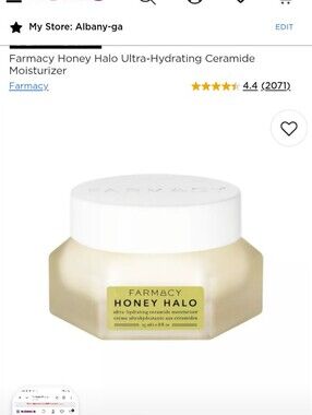 Farmacy Honey Halo Moisturizer - White & Gold
